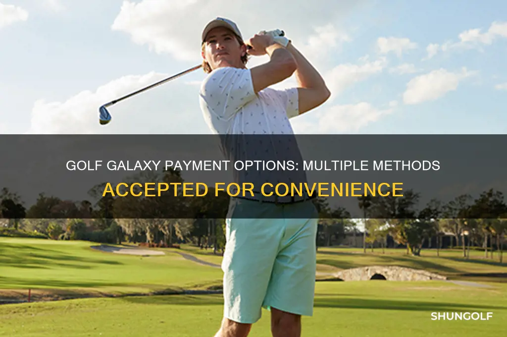 does golf galaxy accept multiple payment methods