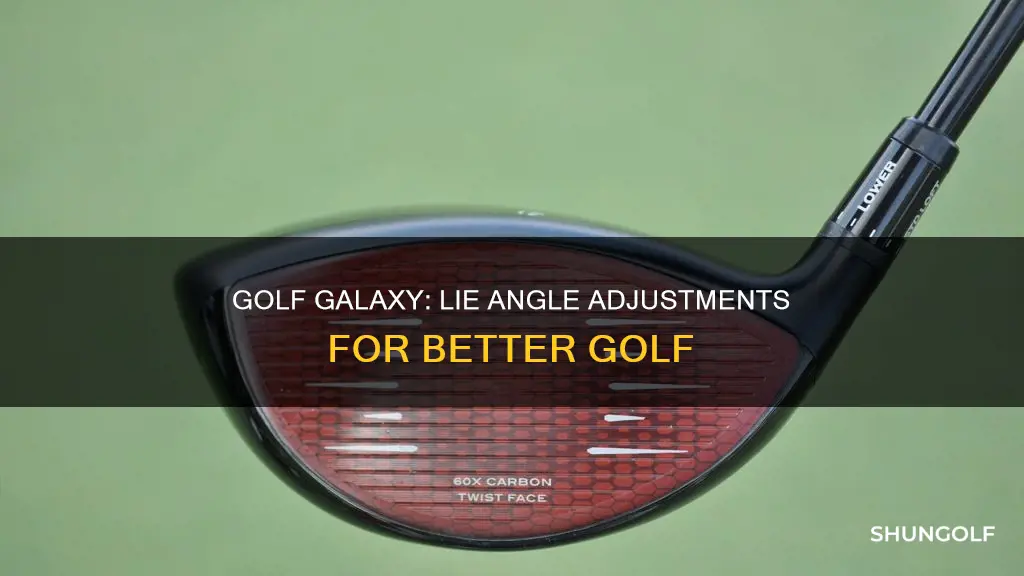 does golf galaxy adjust lie angle