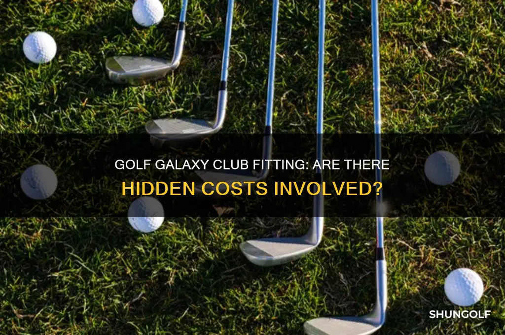 does golf galaxy charge for club fitting
