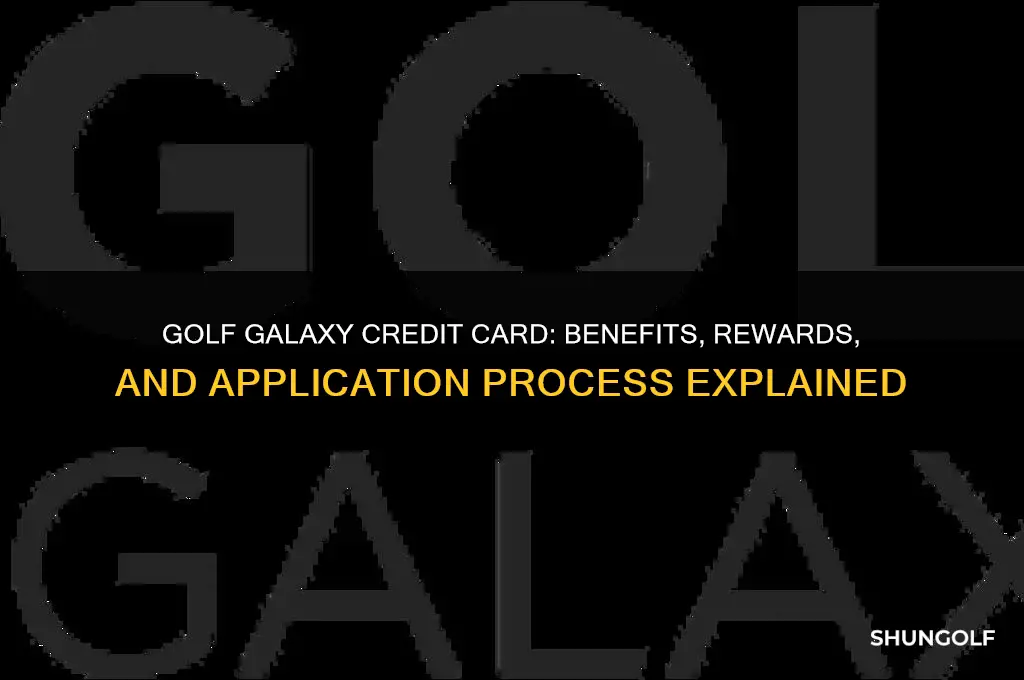 does golf galaxy have a credit card