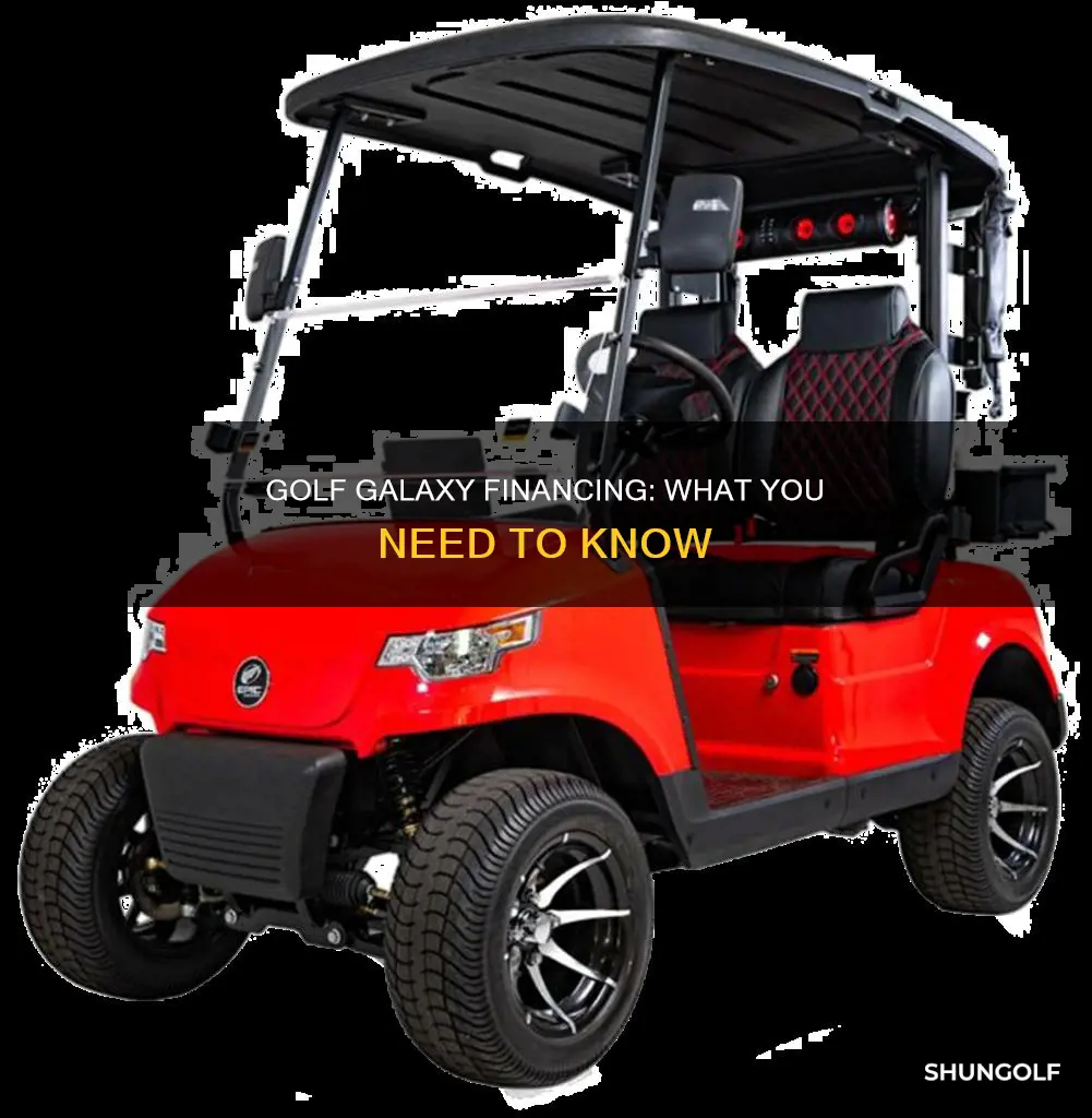 does golf galaxy offer financing