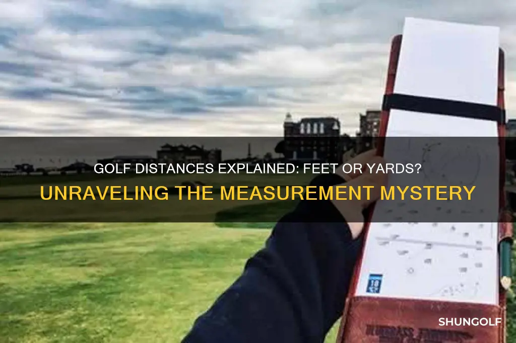 does golf go by feet or yards