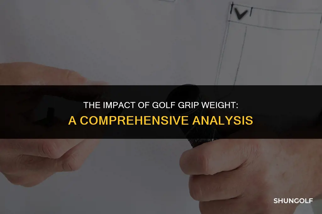 does golf grip weight matter
