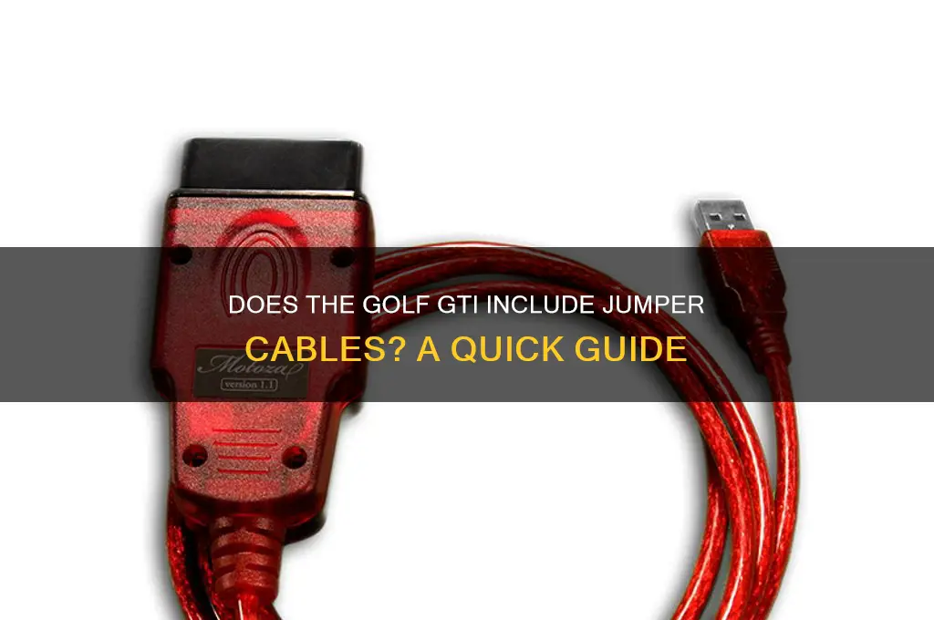 does golf gti come with jumper cables