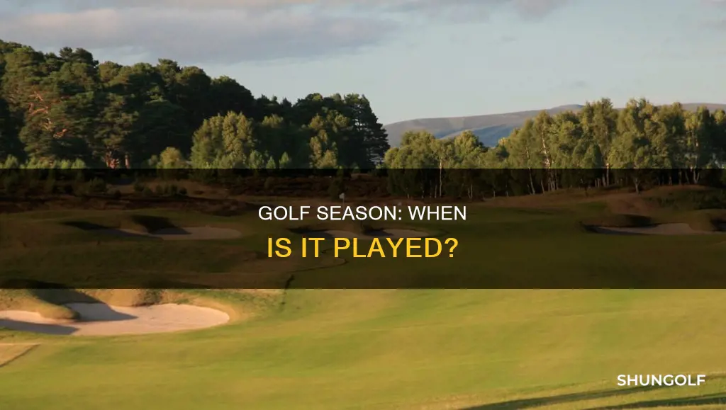 does golf have a season