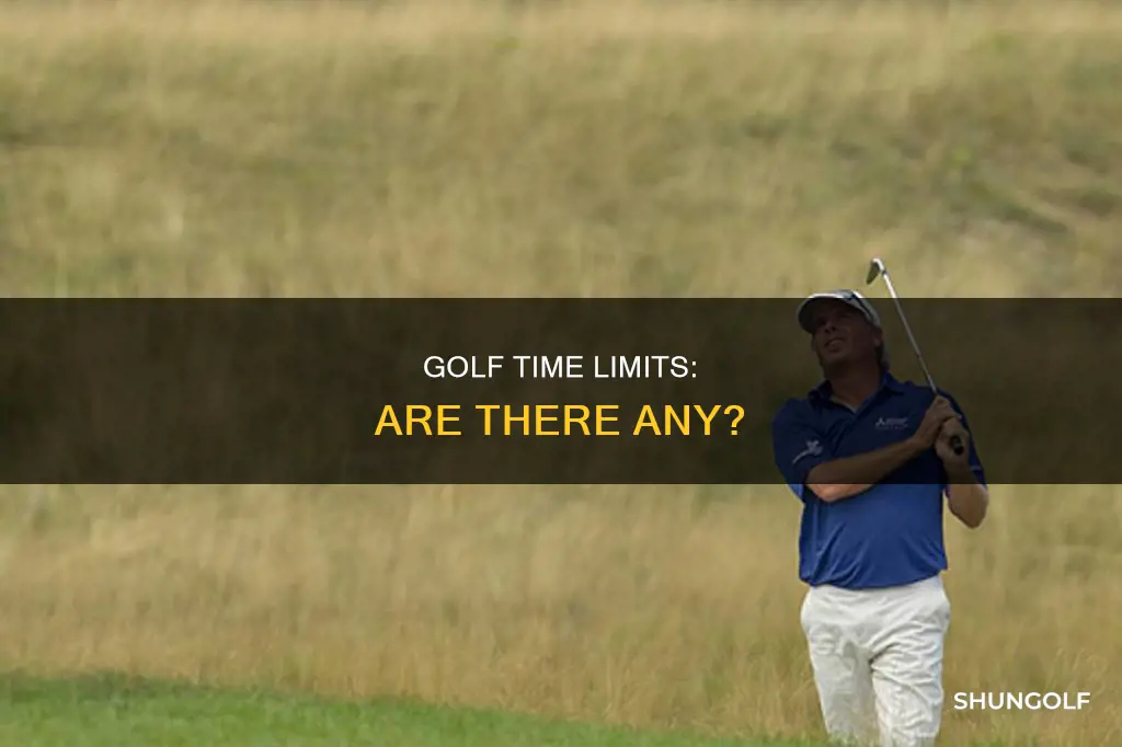 does golf have a time limit
