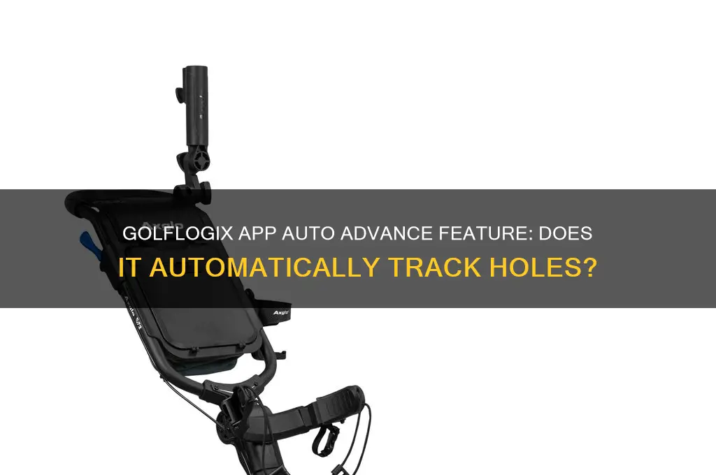 does golf logix app have auto advance