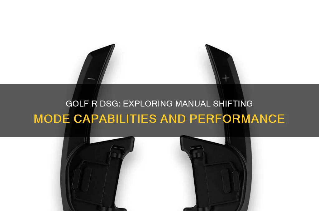 does golf r dsg have manual shifting mode