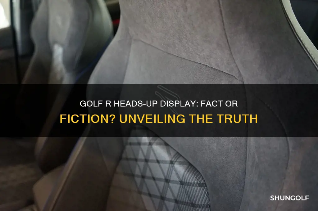 does golf r have heads up display