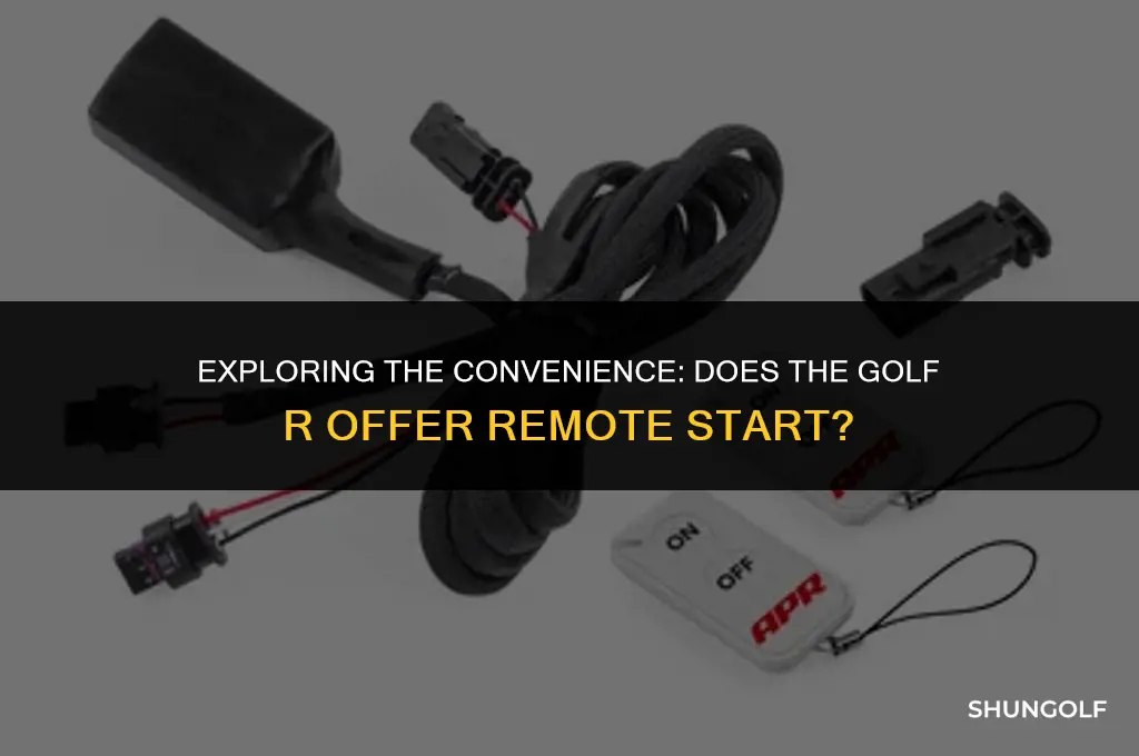does golf r have remote start