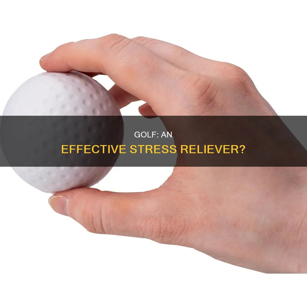 does golf release stress