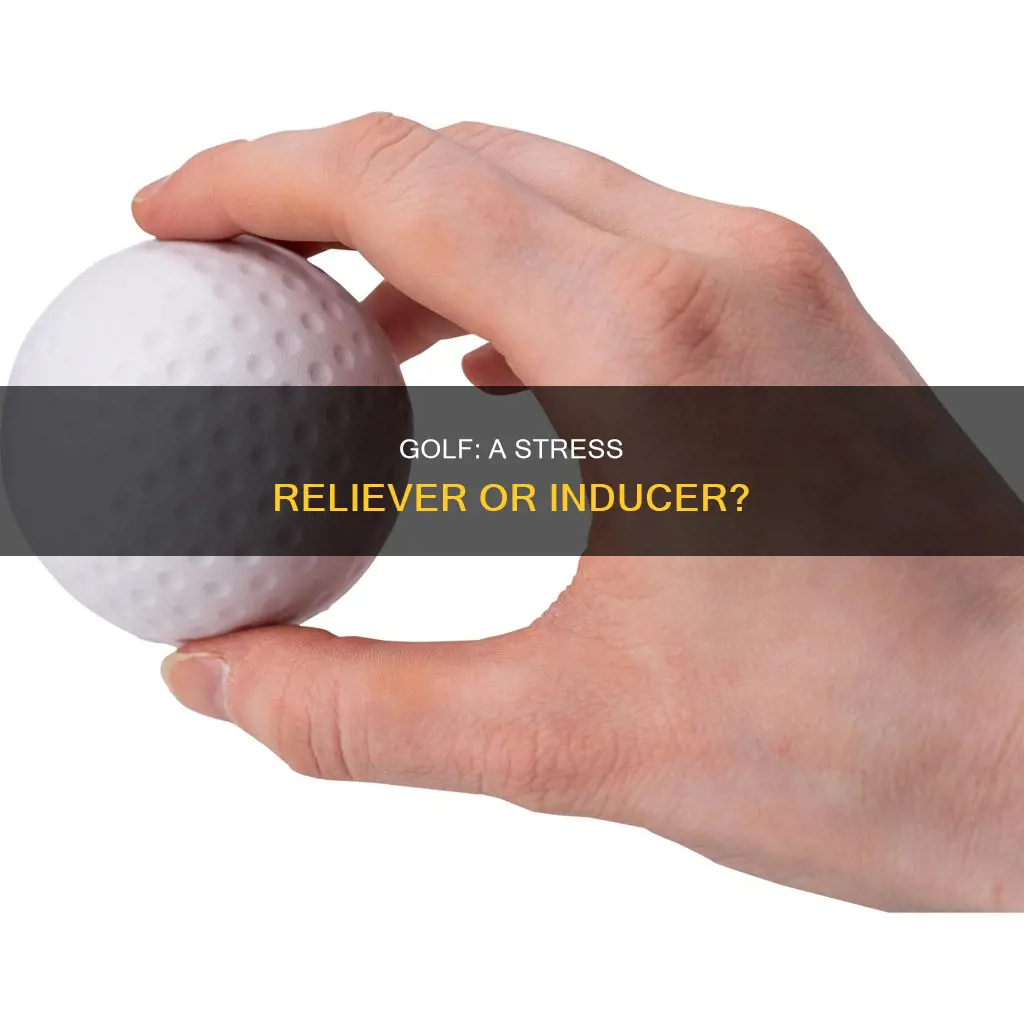 does golf relieve stress