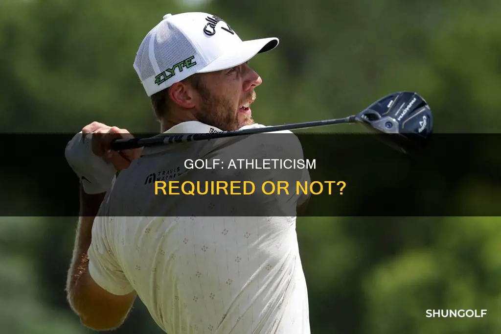 does golf require athletic ability