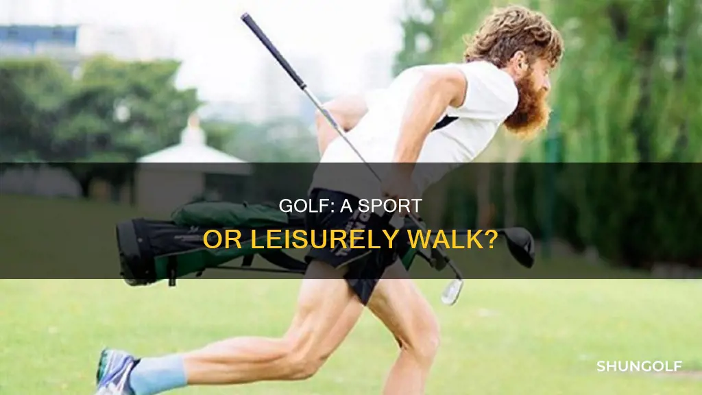 does golf require physical exertion