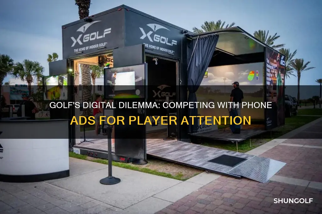 does golf rival ad ads to phone