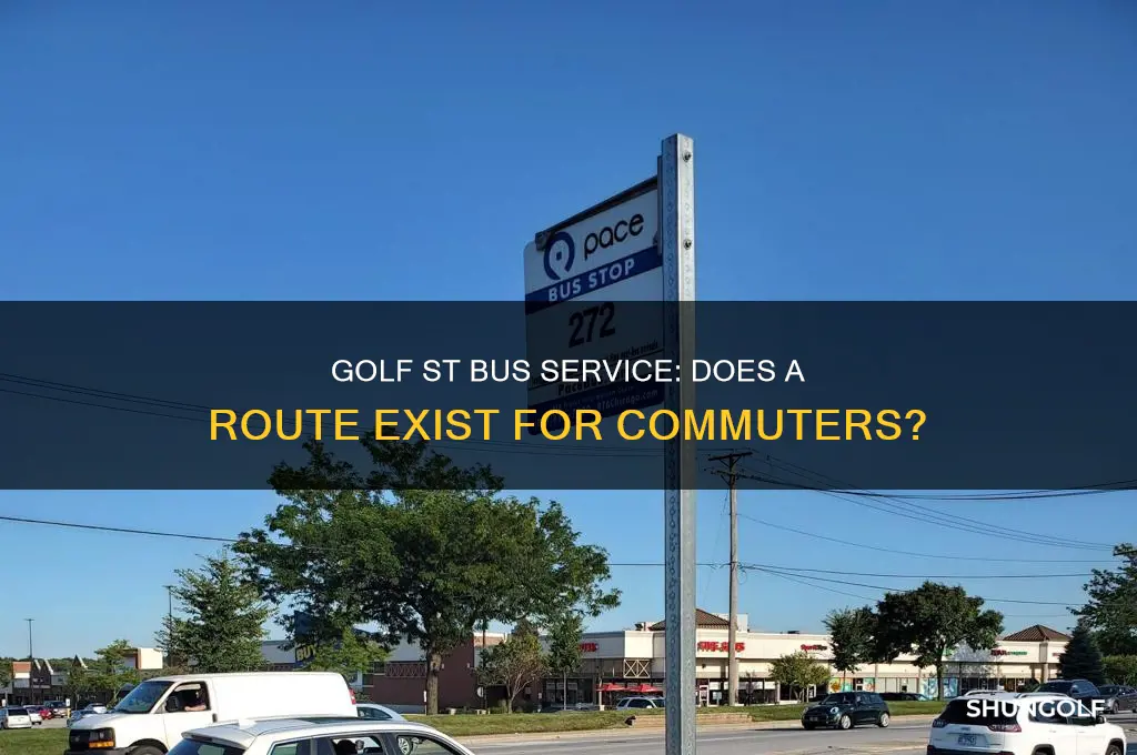 does golf st have a bus that runs