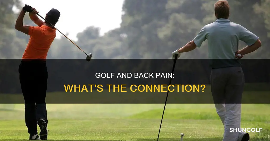 does golf strain your back