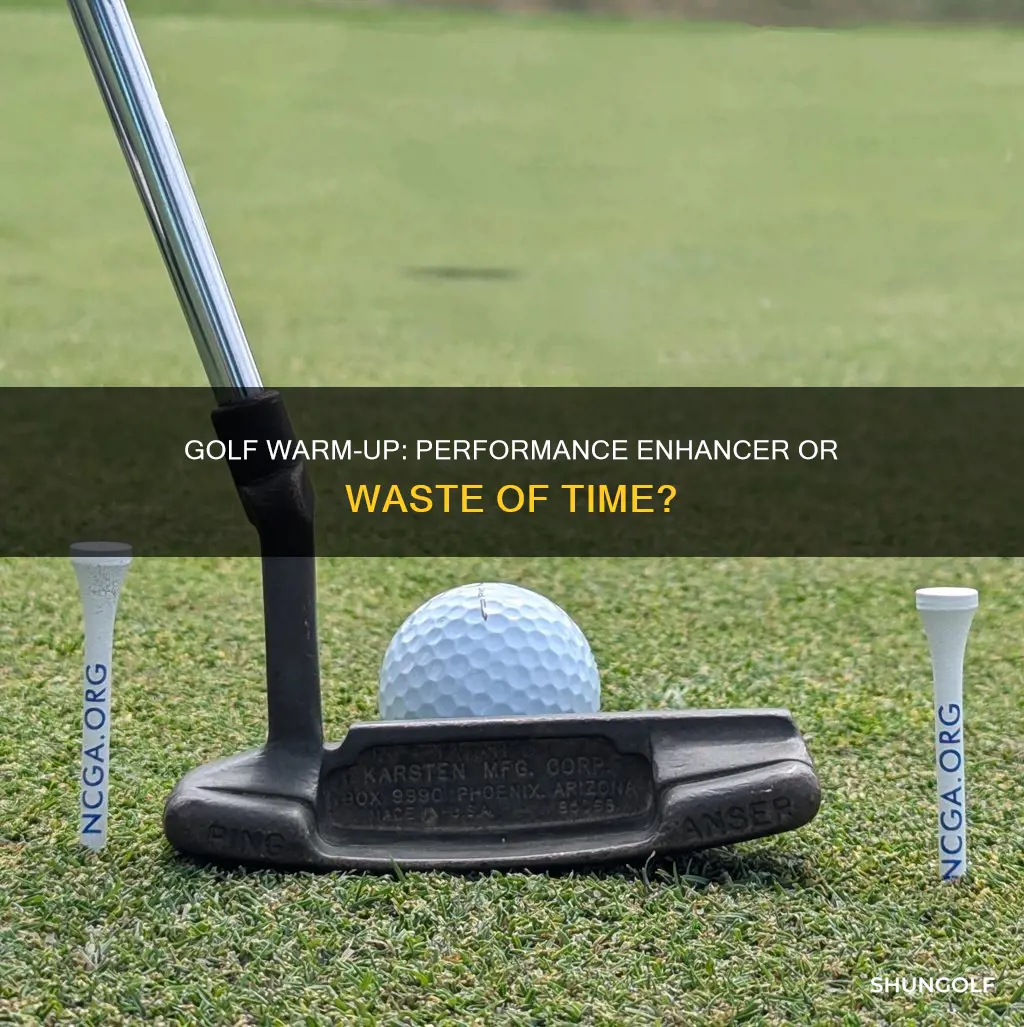 does golf warm up help performance