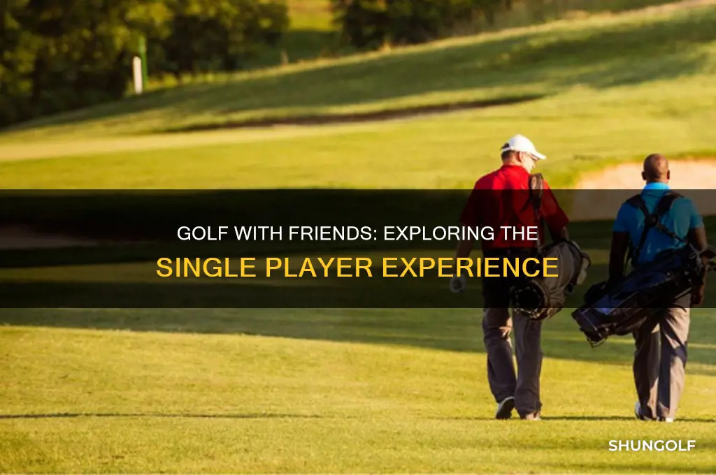 does golf with friends have a single player