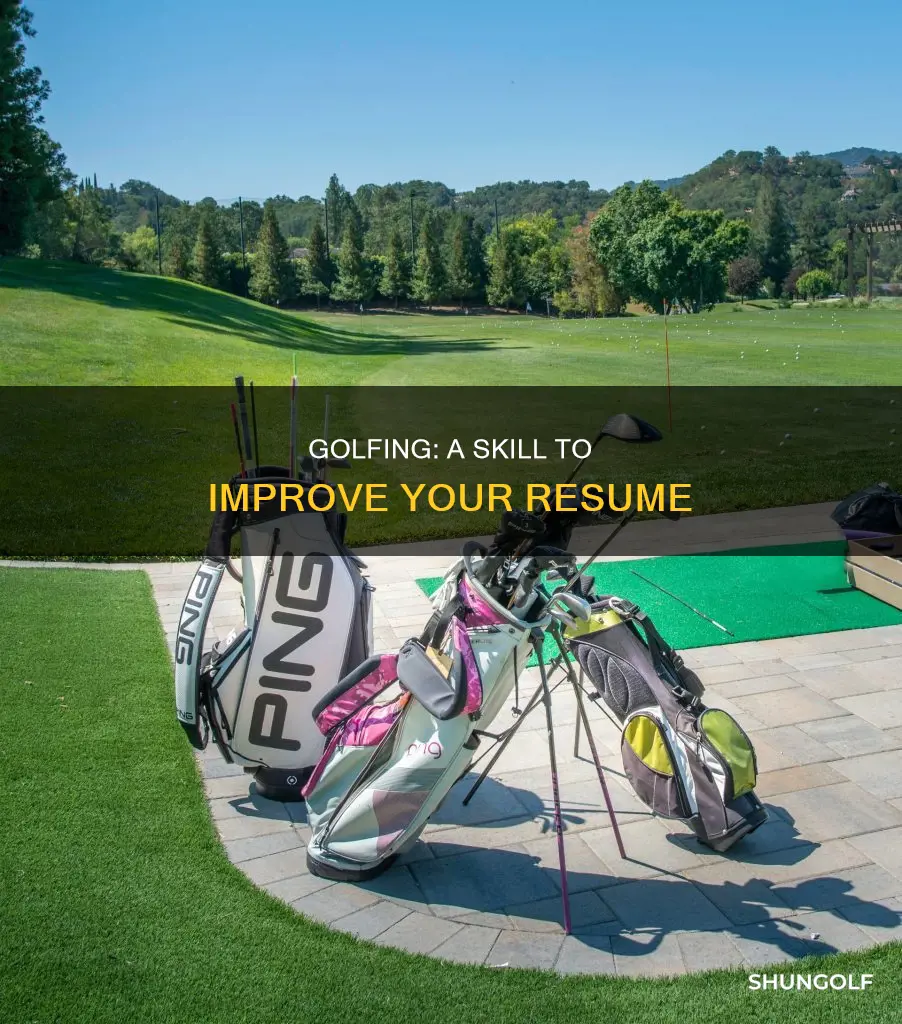 does golfing improve resume