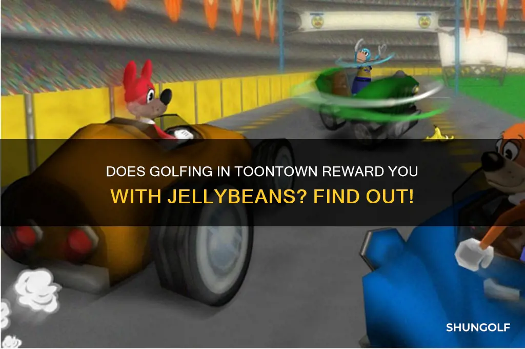 does golfing in toontown give you jellybeans