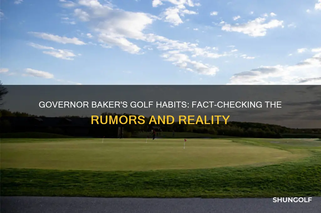 does governor baker play golf