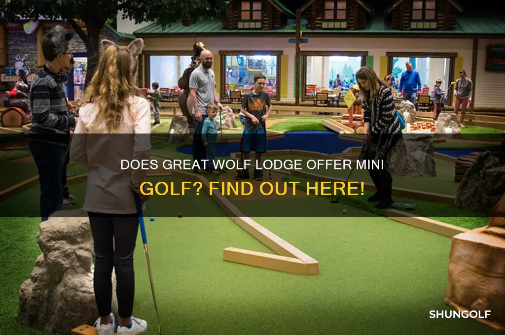 does great wolf lodge have mini golf