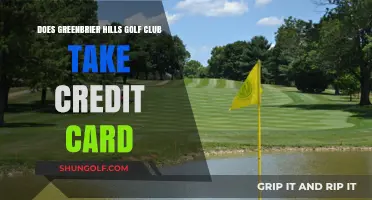 Greenbrier Hills Golf Club Payment Options: Credit Cards Accepted?