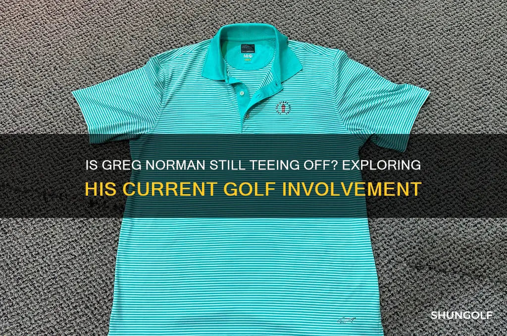 does greg norman still play golf