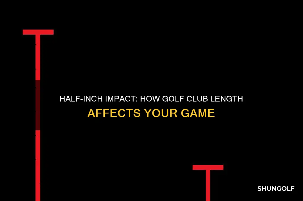 does half an inch make a difference in golf clubs