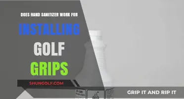 Exploring the Effectiveness of Hand Sanitizer in Golf Grip Installation