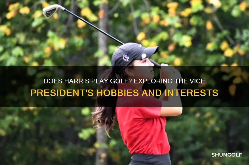 does harris play golf