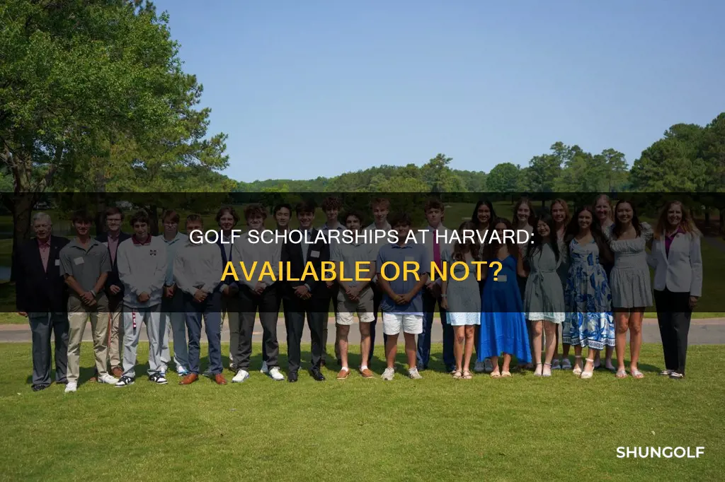 does harvard give golf scholarships