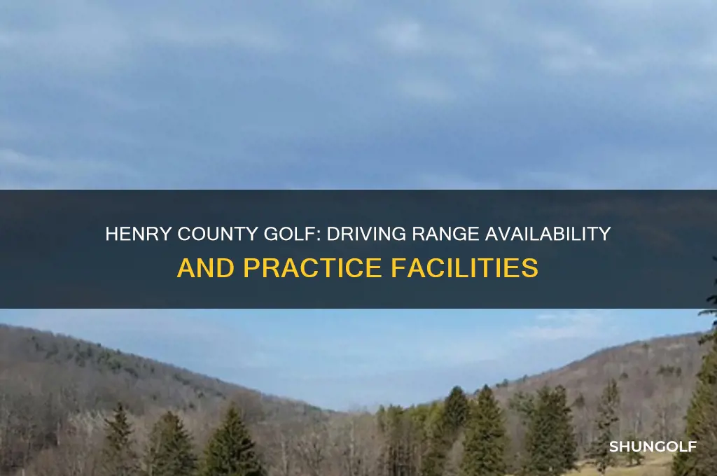 does henry county golf have a driving range
