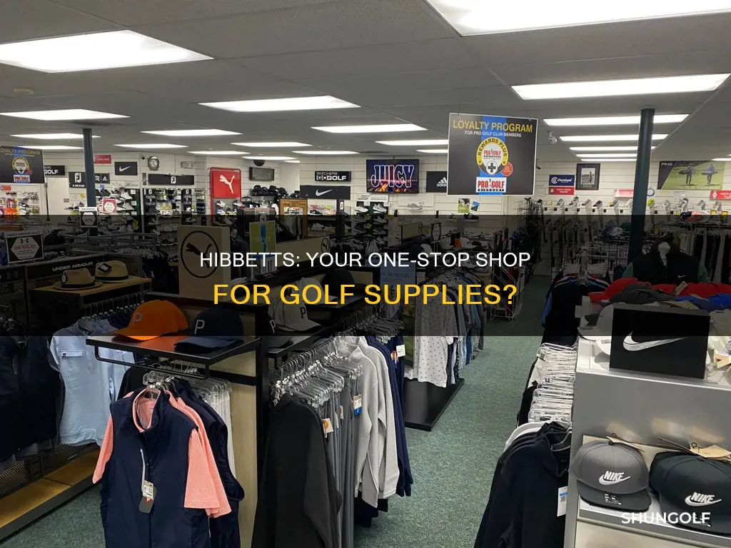 does hibbetts sell golf supplies