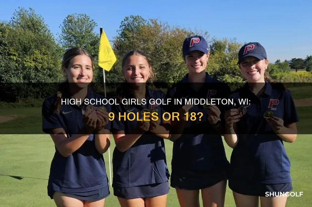 does high school girls golf play 9 holes middleton wi