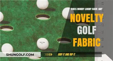 Novelty Golf Fabric at Hobby Lobby: Availability and Options