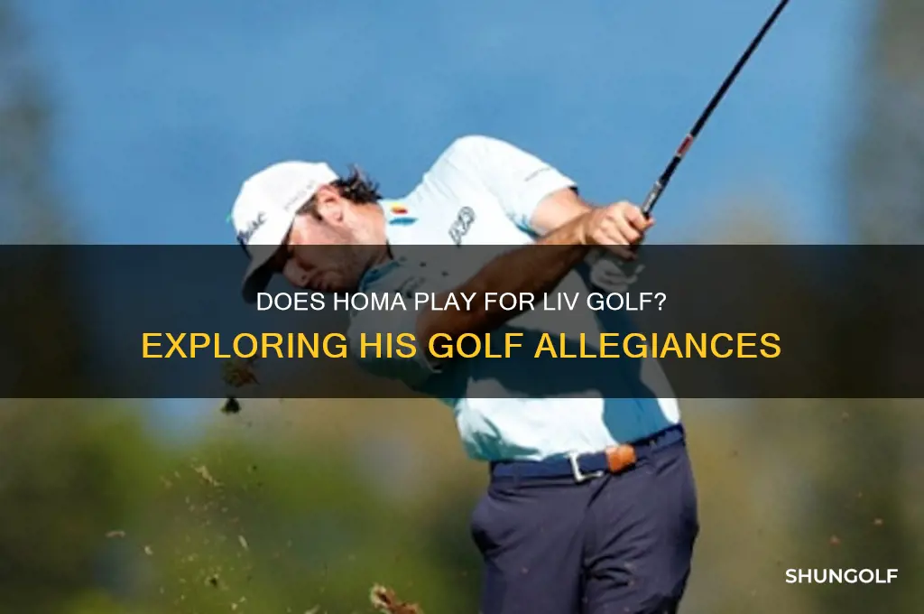 does homa play for liv golf