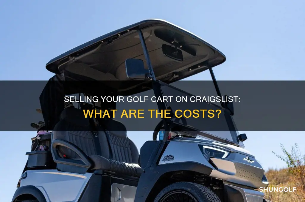 does it cost to sell a golf cart on craigslist