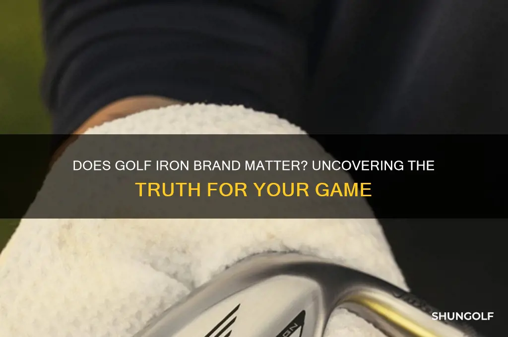 does it matter what brand golf irons you have