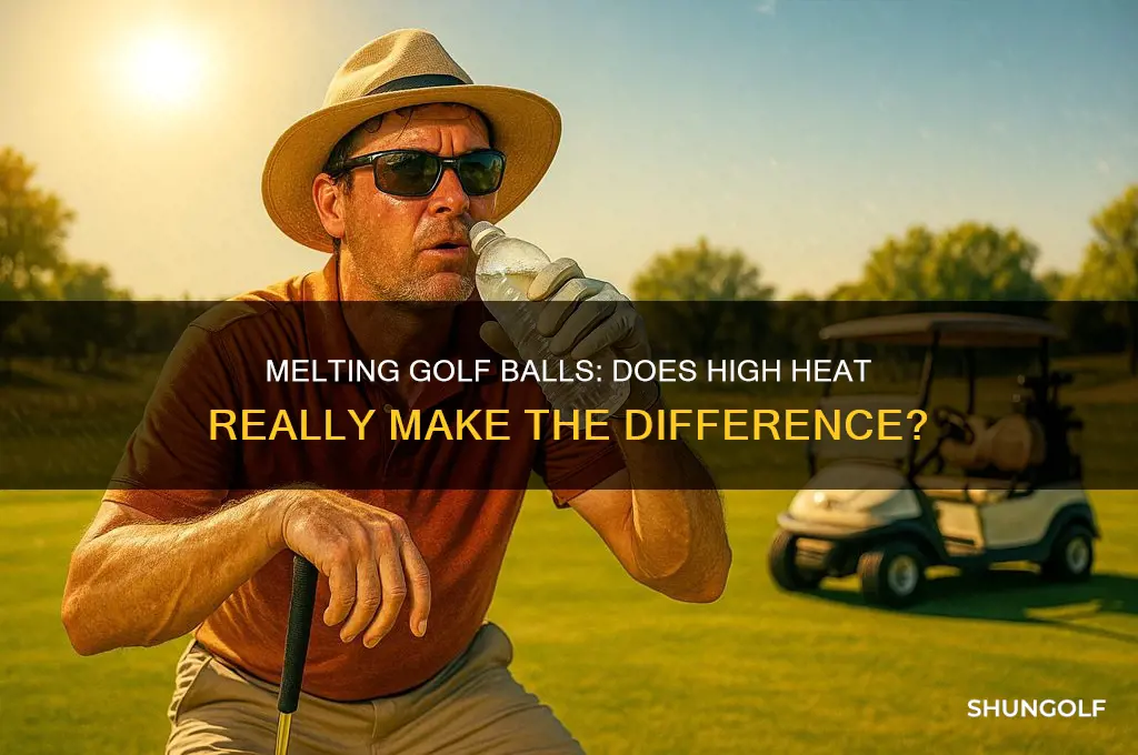 does it take high heat to melt golf