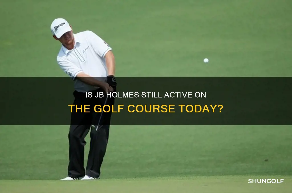 does jb holmes still play golf