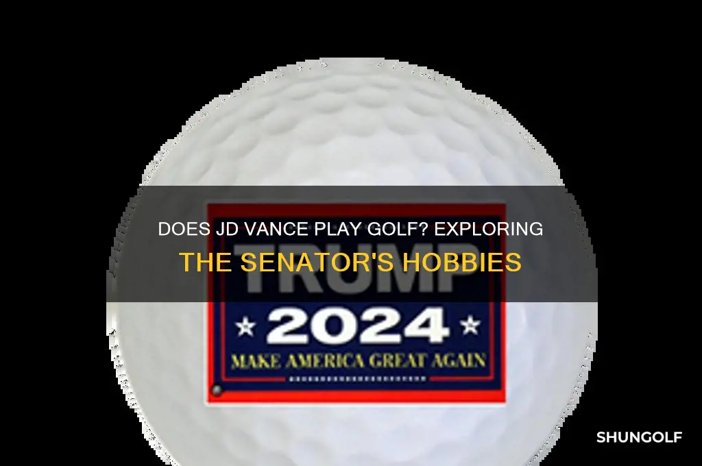 does jd vance play golf