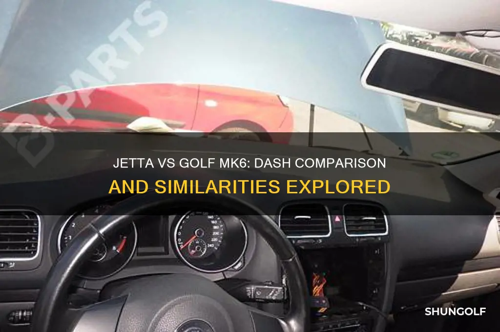 does jetta and golf mk6 have the same dash