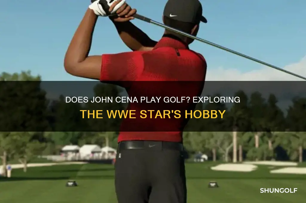 does john cena play golf
