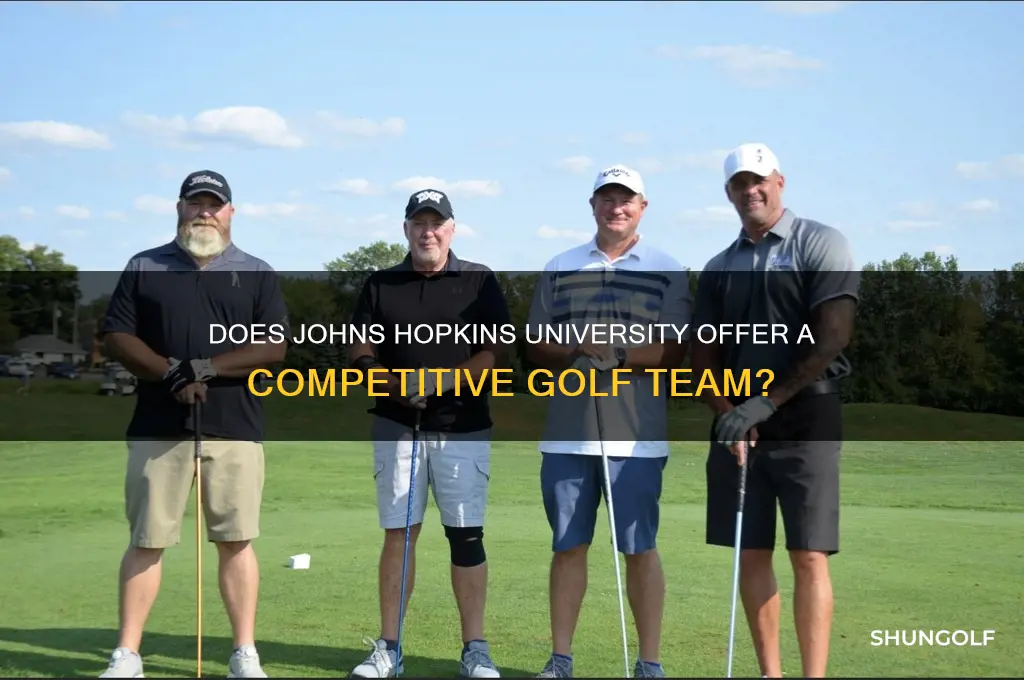 does johns hopkins have a golf team