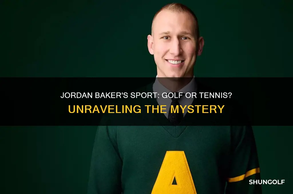 does jordan baker play golf or tennis