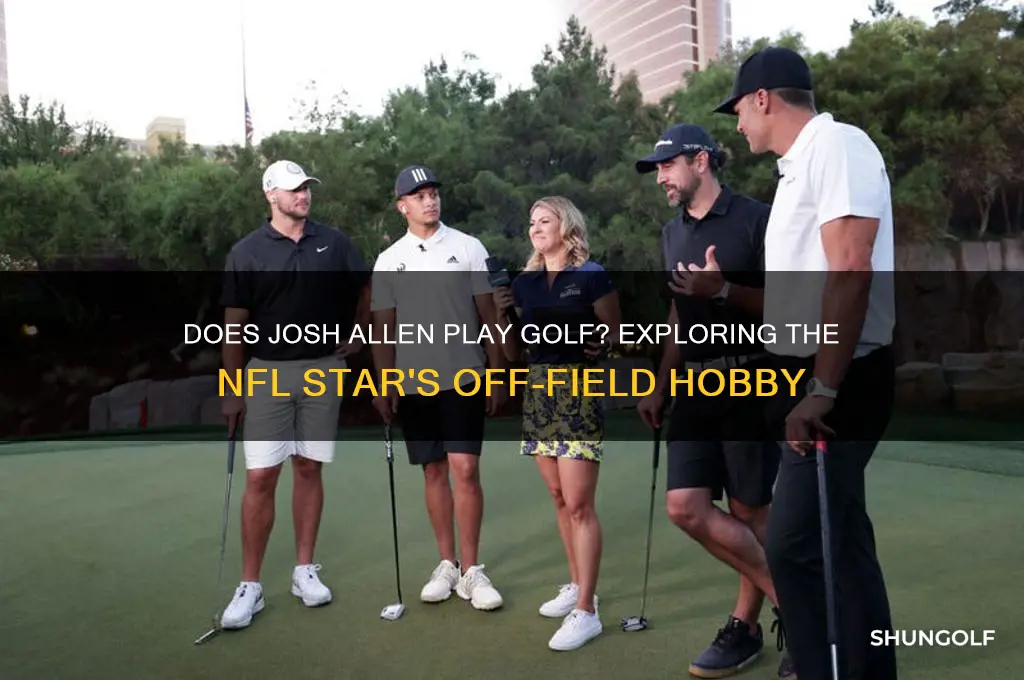 does josh allen play golf