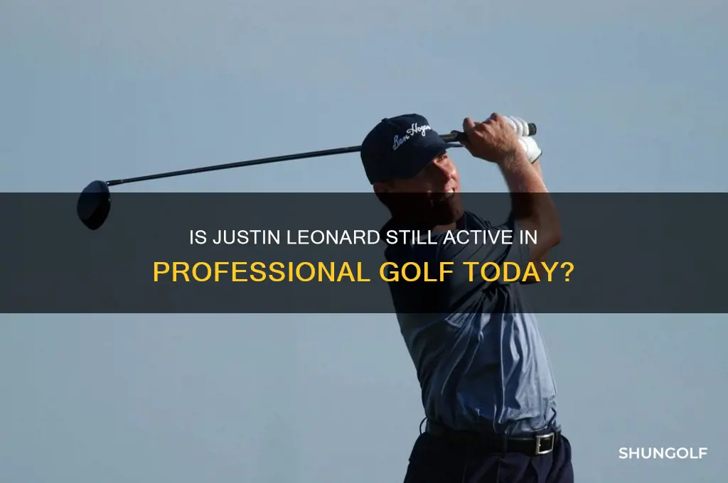 does justin leonard still play golf