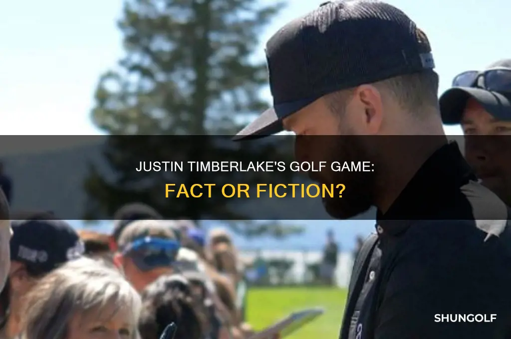 does justin timberlake play golf